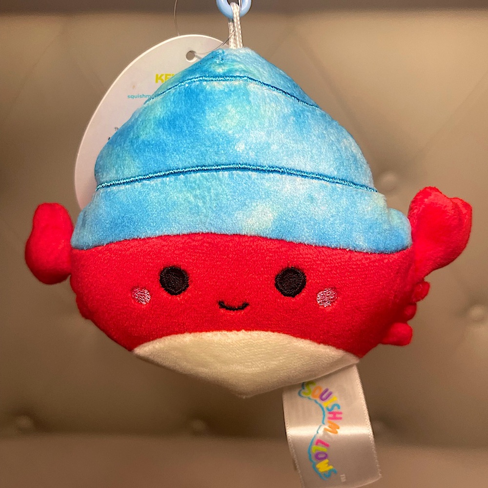 NWT Indie The Crab Clip Squishmallow
